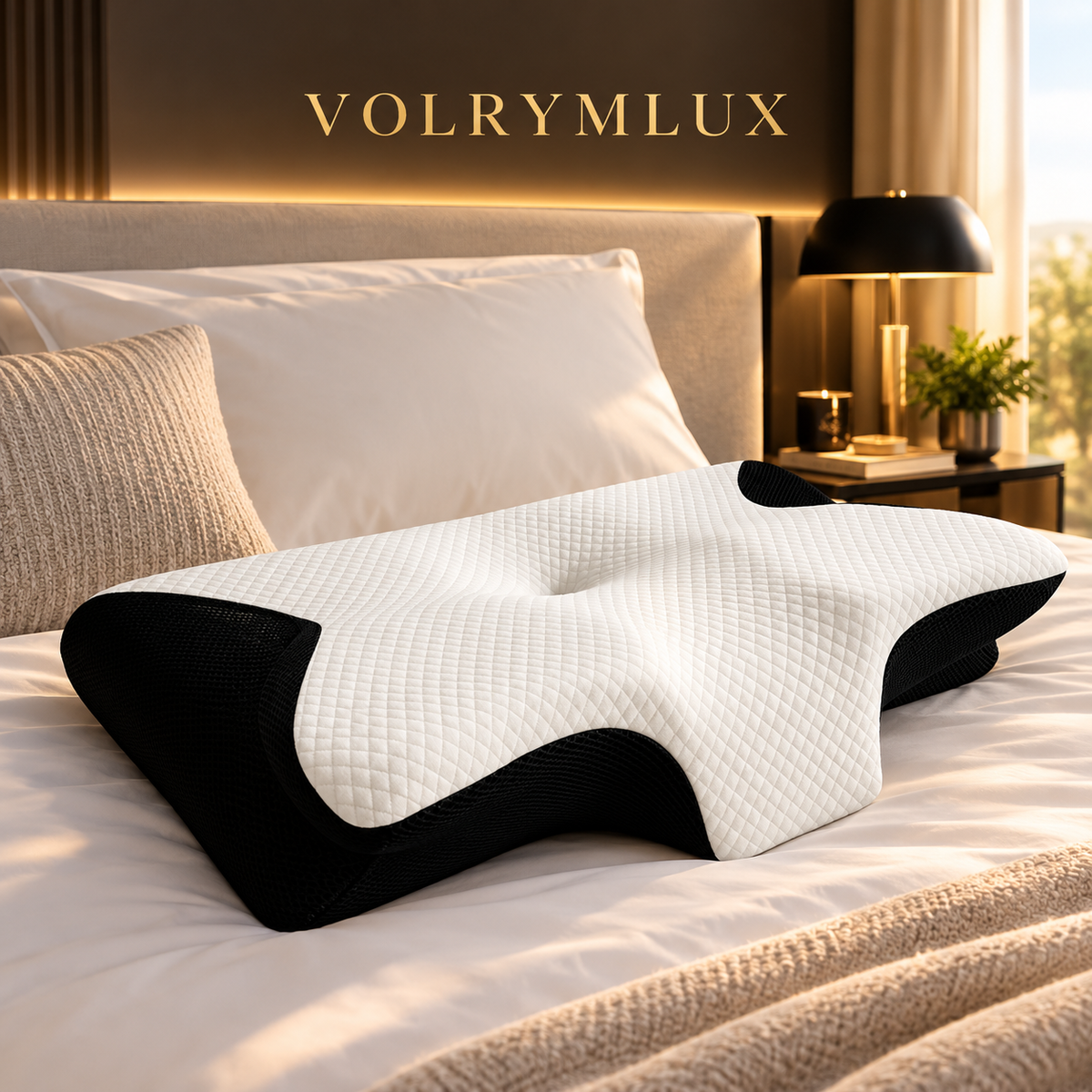 VOLRYMLUX Premium 2.0 Butterfly Cervical Adaptive Memory Foam Pillow