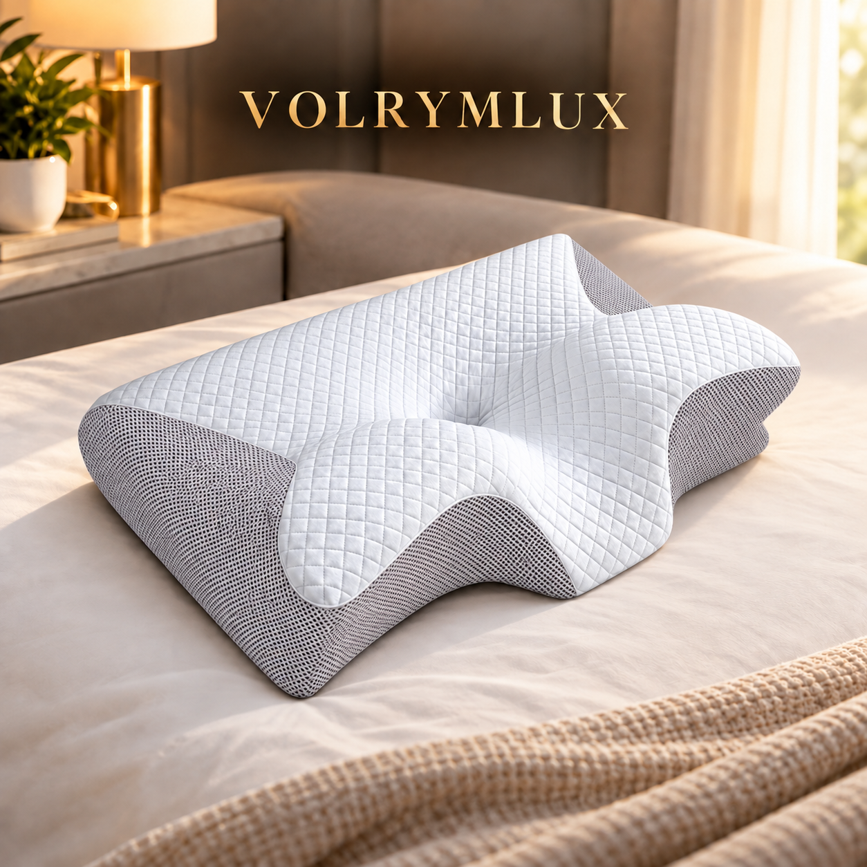 VOLRYMLUX Premium 2.0 Butterfly Cervical Adaptive Memory Foam Pillow